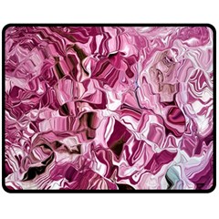 Rosa Antico Smudged Fleece Blanket (medium) by kaleidomarblingart