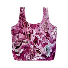 Rosa Antico Smudged Full Print Recycle Bag (m) by kaleidomarblingart