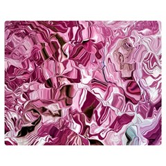 Rosa Antico Smudged Two Sides Premium Plush Fleece Blanket (medium) by kaleidomarblingart