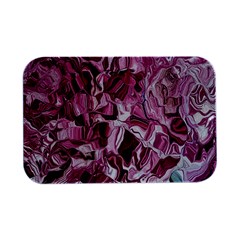 Rosa Antico Smudged Open Lid Metal Box (silver)   by kaleidomarblingart