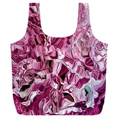 Rosa Antico Smudged Full Print Recycle Bag (xxl) by kaleidomarblingart