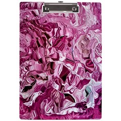 Rosa Antico Smudged A4 Acrylic Clipboard by kaleidomarblingart