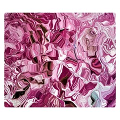 Rosa Antico Smudged Premium Plush Fleece Blanket (small) by kaleidomarblingart