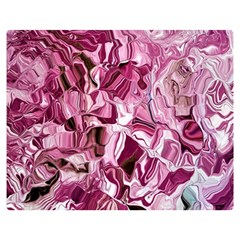 Rosa Antico Smudged Premium Plush Fleece Blanket (medium) by kaleidomarblingart