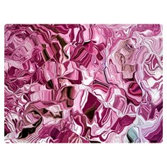 Rosa Antico Smudged Premium Plush Fleece Blanket (extra Small) by kaleidomarblingart