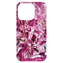 Rosa Antico Smudged Iphone 14 Pro Black Uv Print Case by kaleidomarblingart