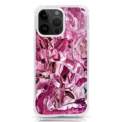 Rosa Antico Smudged Iphone 14 Pro Max Tpu Uv Print Case by kaleidomarblingart