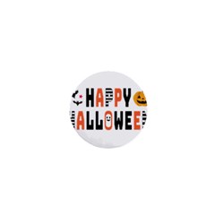 Happy Halloween Slot Text Orange 1  Mini Buttons by Sarkoni