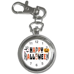 Happy Halloween Slot Text Orange Key Chain Watches