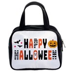 Happy Halloween Slot Text Orange Classic Handbag (Two Sides) Front