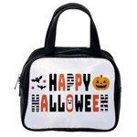 Happy Halloween Slot Text Orange Classic Handbag (Two Sides) Back