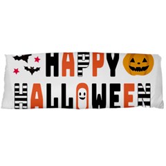 Happy Halloween Slot Text Orange Body Pillow Case (dakimakura) by Sarkoni