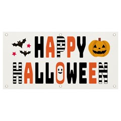 Happy Halloween Slot Text Orange Banner And Sign 4  X 2  by Sarkoni