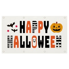 Happy Halloween Slot Text Orange Banner And Sign 7  X 4  by Sarkoni