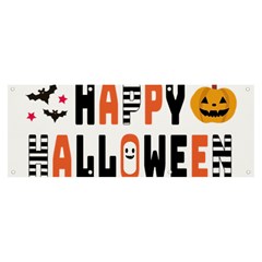 Happy Halloween Slot Text Orange Banner And Sign 8  X 3  by Sarkoni