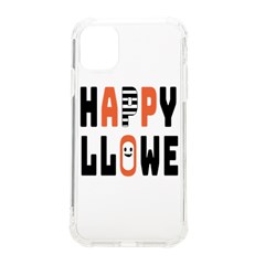 Happy Halloween Slot Text Orange Iphone 11 Tpu Uv Print Case by Sarkoni