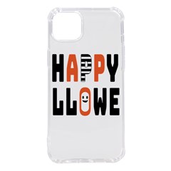 Happy Halloween Slot Text Orange Iphone 14 Plus Tpu Uv Print Case by Sarkoni