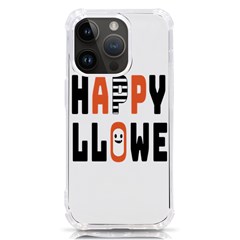 Happy Halloween Slot Text Orange Iphone 14 Pro Tpu Uv Print Case by Sarkoni