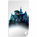 Blue Castle Halloween Horror Haunted House Canvas 40  x 72  39.28 x69.23  Canvas - 1