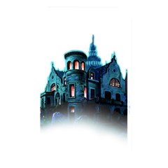 Blue Castle Halloween Horror Haunted House Memory Card Reader (rectangular) by Sarkoni