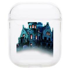 Blue Castle Halloween Horror Haunted House Airpods 1/2 Case by Sarkoni