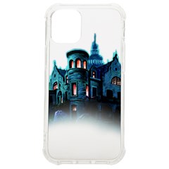 Blue Castle Halloween Horror Haunted House Iphone 12 Mini Tpu Uv Print Case	 by Sarkoni