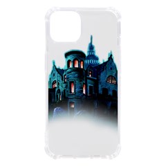 Blue Castle Halloween Horror Haunted House Iphone 13 Tpu Uv Print Case by Sarkoni