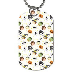 Happy Halloween Vector Images Dog Tag (two Sides) by Sarkoni