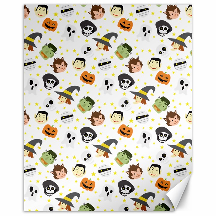 Happy Halloween Vector Images Canvas 11  x 14 