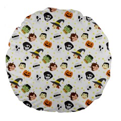 Happy Halloween Vector Images Large 18  Premium Round Cushions by Sarkoni