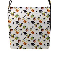 Happy Halloween Vector Images Flap Closure Messenger Bag (l) by Sarkoni