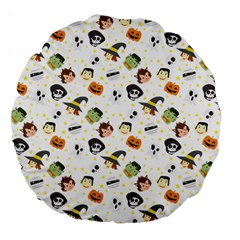 Happy Halloween Vector Images Large 18  Premium Flano Round Cushions by Sarkoni