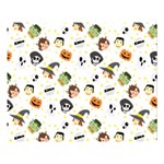 Happy Halloween Vector Images Two Sides Premium Plush Fleece Blanket (Large) 80 x60  Blanket Front