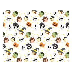 Happy Halloween Vector Images Premium Plush Fleece Blanket (large)