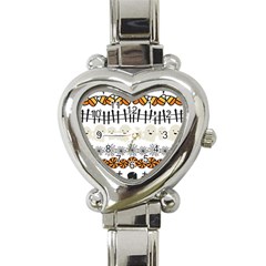 Halloween Holidays Heart Italian Charm Watch by Sarkoni