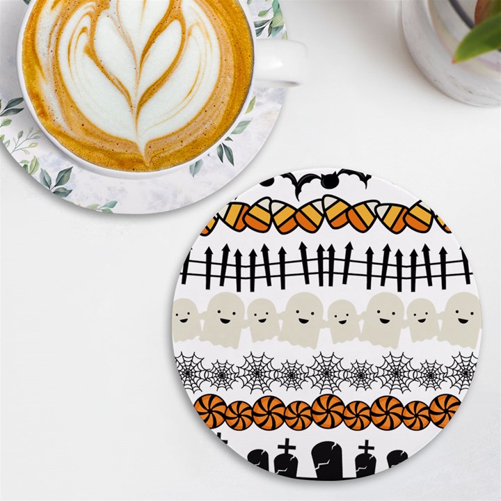 Halloween Holidays UV Print Round Tile Coaster