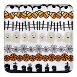 Halloween Holidays Square Glass Fridge Magnet (4 pack) Front