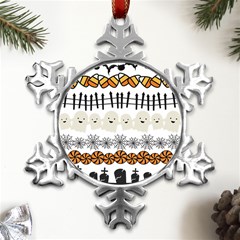 Halloween Holidays Metal Small Snowflake Ornament