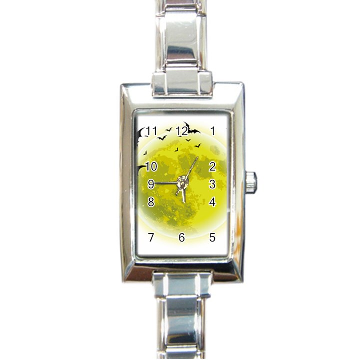 Happy Halloween Rectangle Italian Charm Watch