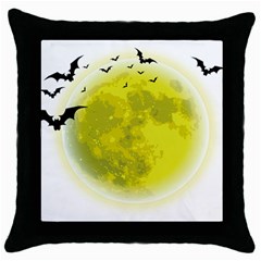 Happy Halloween Throw Pillow Case (black) by Sarkoni