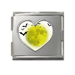 Happy Halloween Mega Link Heart Italian Charm (18mm) by Sarkoni