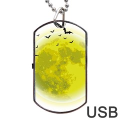 Happy Halloween Dog Tag Usb Flash (one Side)