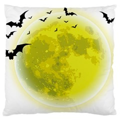 Happy Halloween Large Cushion Case (two Sides) by Sarkoni