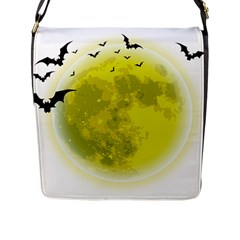 Happy Halloween Flap Closure Messenger Bag (l) by Sarkoni