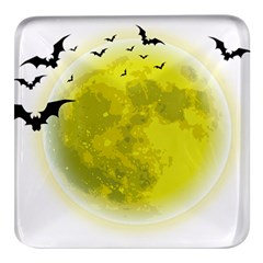 Happy Halloween Square Glass Fridge Magnet (4 Pack) by Sarkoni