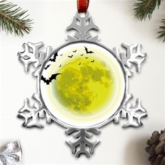 Happy Halloween Metal Small Snowflake Ornament by Sarkoni