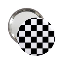 Black White Chess Board 2 25  Handbag Mirrors by Ndabl3x