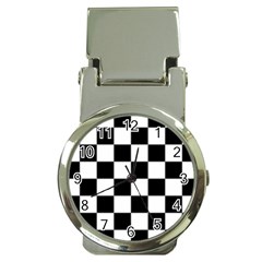 Black White Chess Board Money Clip Watches by Ndabl3x