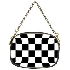 Black White Chess Board Chain Purse (one Side) by Ndabl3x