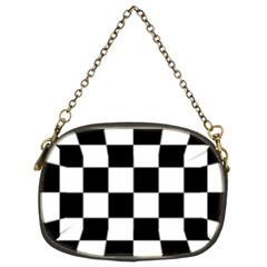 Black White Chess Board Chain Purse (two Sides) by Ndabl3x